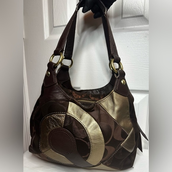 Coach Rare Limited Edition Soho Signature Inlaid Patchwork Hobo shoulder bag GUC - Picture 12 of 15